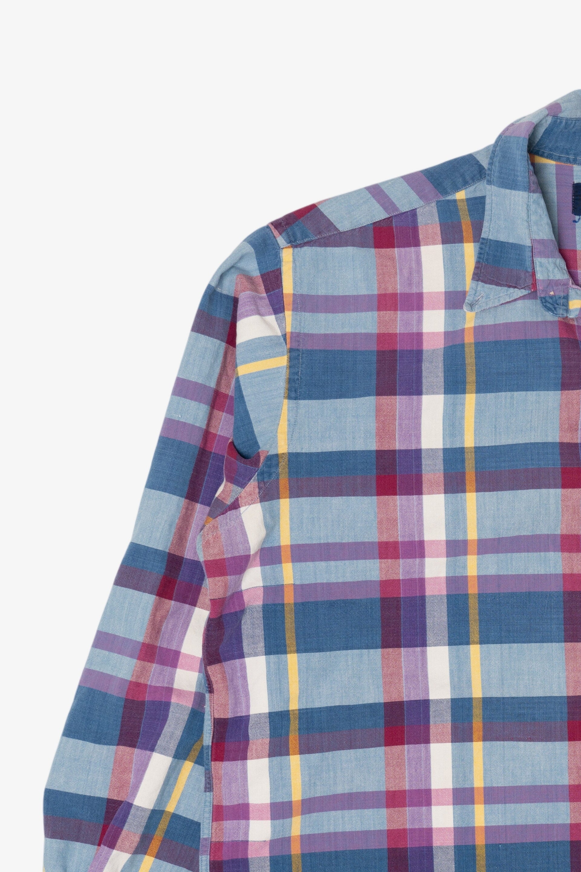 Mark Alexander Blue And Red Plaid Button Up Shirt