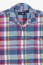 Mark Alexander Blue And Red Plaid Button Up Shirt