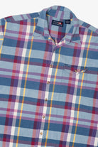 Mark Alexander Blue And Red Plaid Button Up Shirt