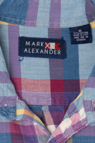 Mark Alexander Blue And Red Plaid Button Up Shirt