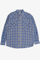 Roper Blue Plaid Button Up Shirt 1187