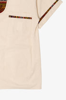 Beige Guayabera Button Up Shirt