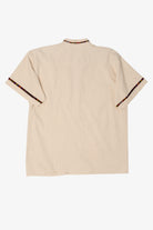 Beige Guayabera Button Up Shirt