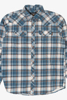 Blue Plaid Cody James Flame Resistant Button Up Shirt (2010s)