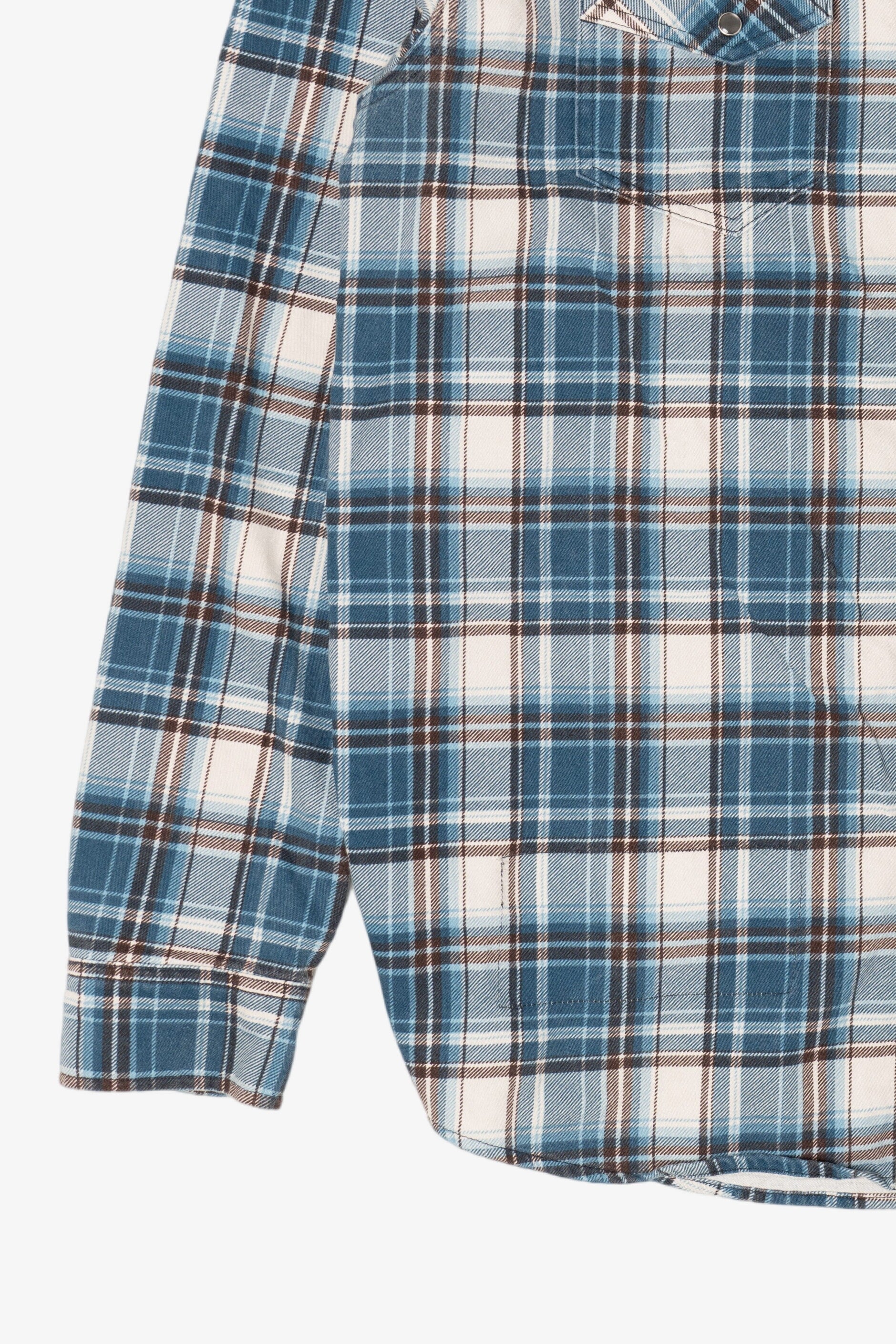 Blue Plaid Cody James Flame Resistant Button Up Shirt (2010s)