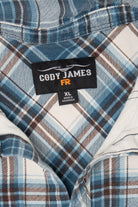 Blue Plaid Cody James Flame Resistant Button Up Shirt (2010s)