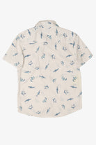 White Sonoma Shark Pattern Button Up Shirt (2010s)
