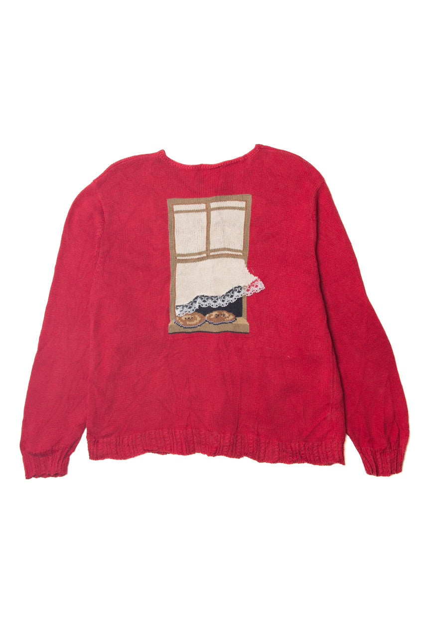 Vintage Susan Bristol Cooking Button Up Sweater (1990s)