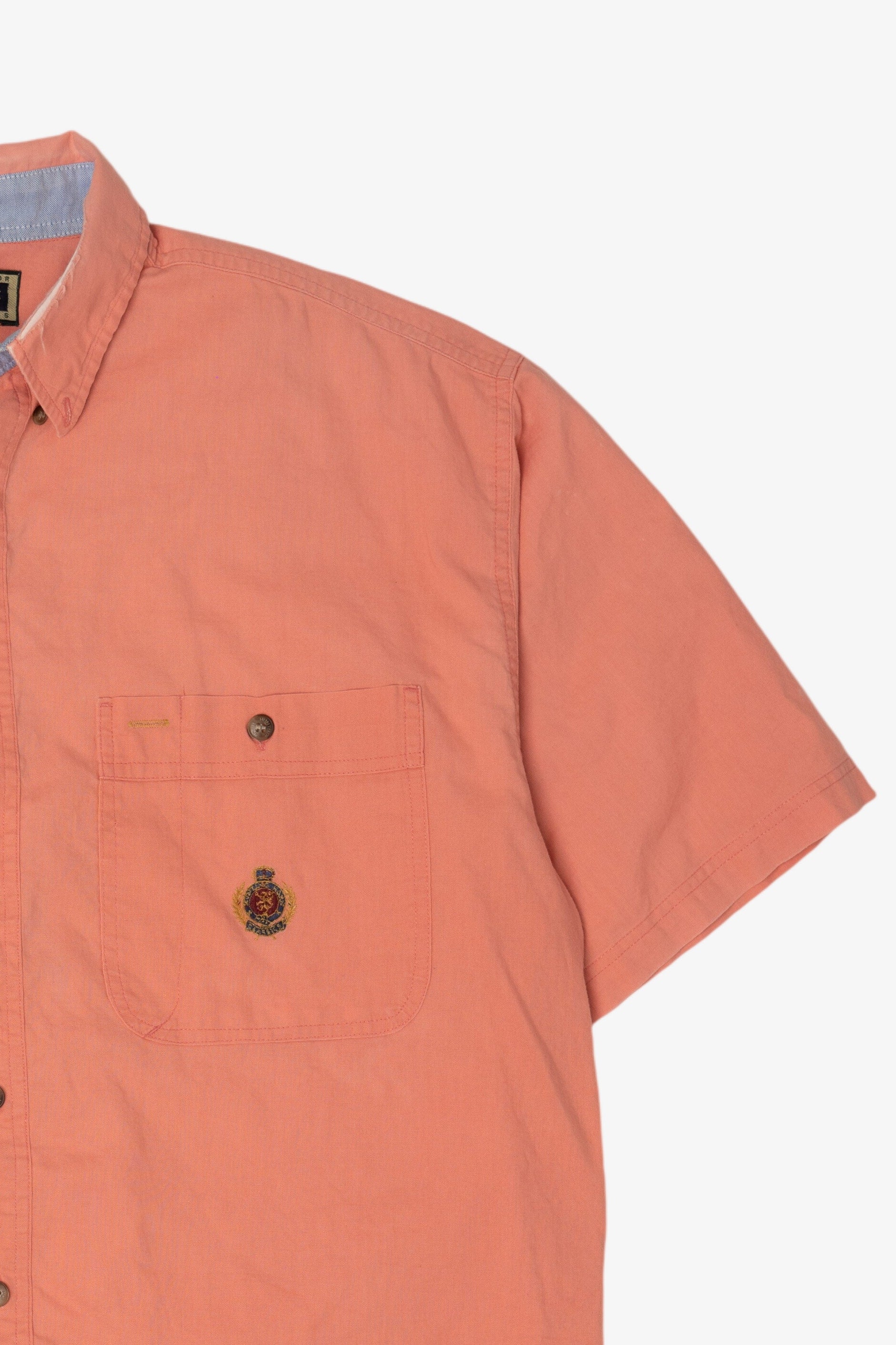 Vintage Peach Hunting Horn Button Up Shirt (1990s)