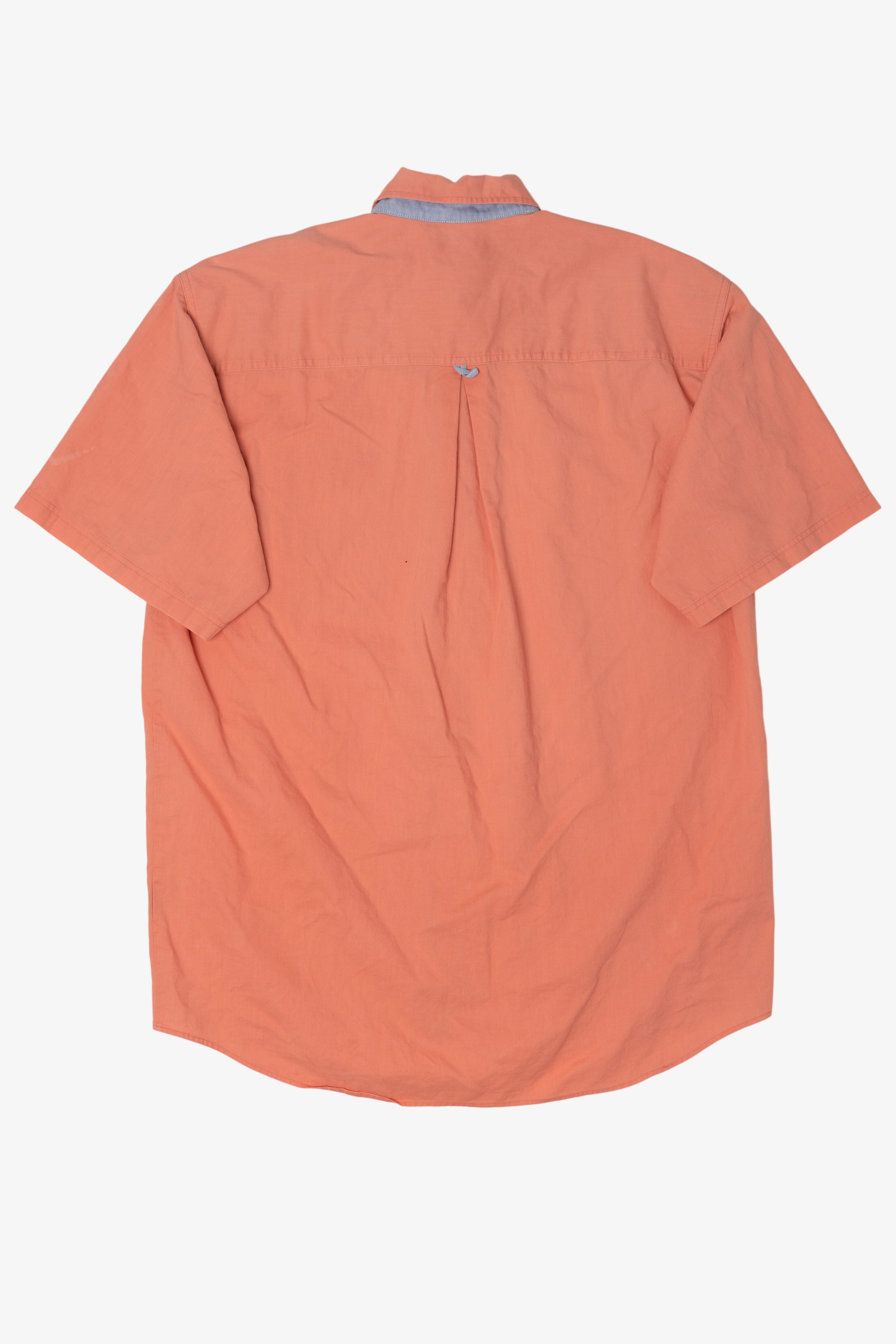 Vintage Peach Hunting Horn Button Up Shirt (1990s)