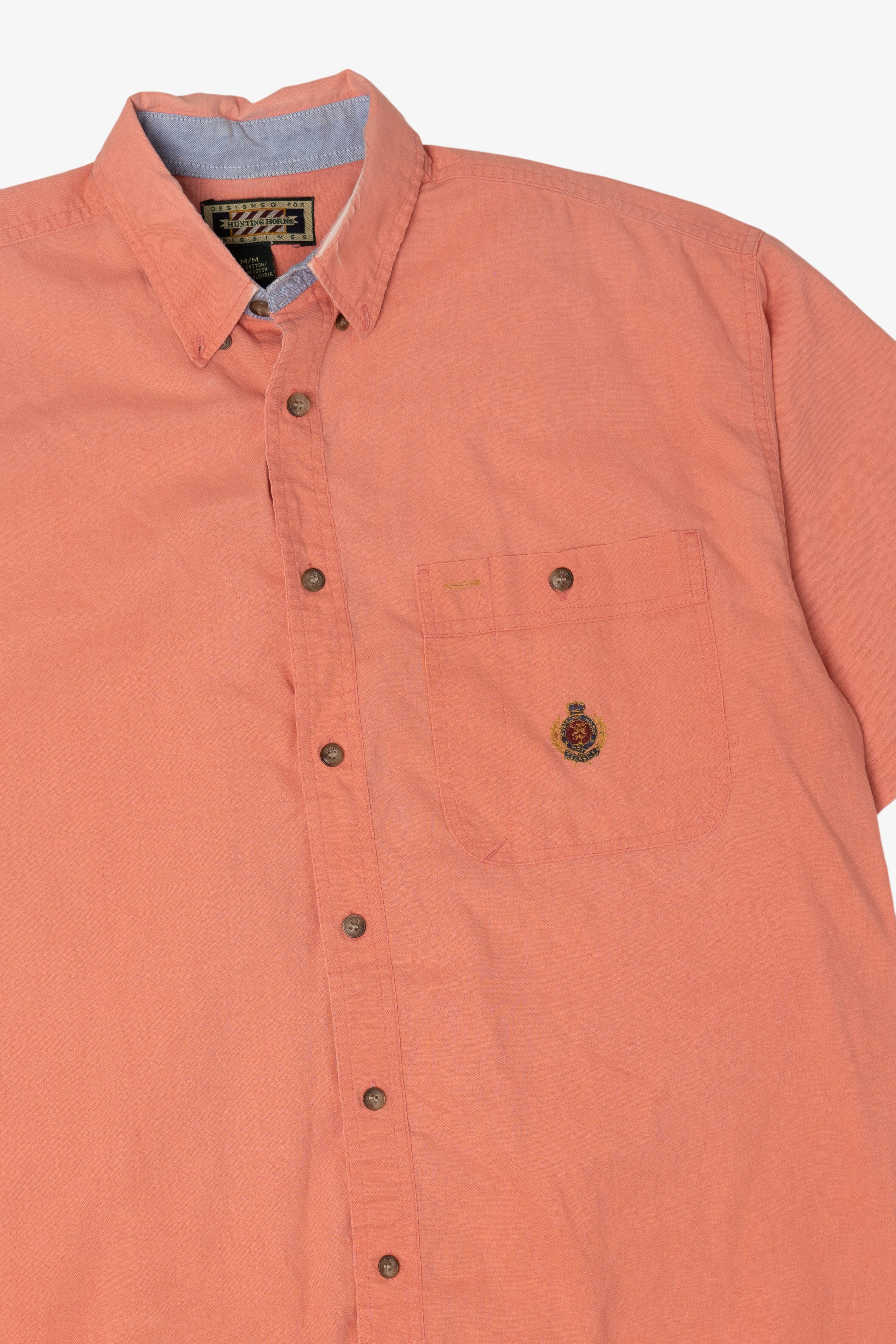 Vintage Peach Hunting Horn Button Up Shirt (1990s)