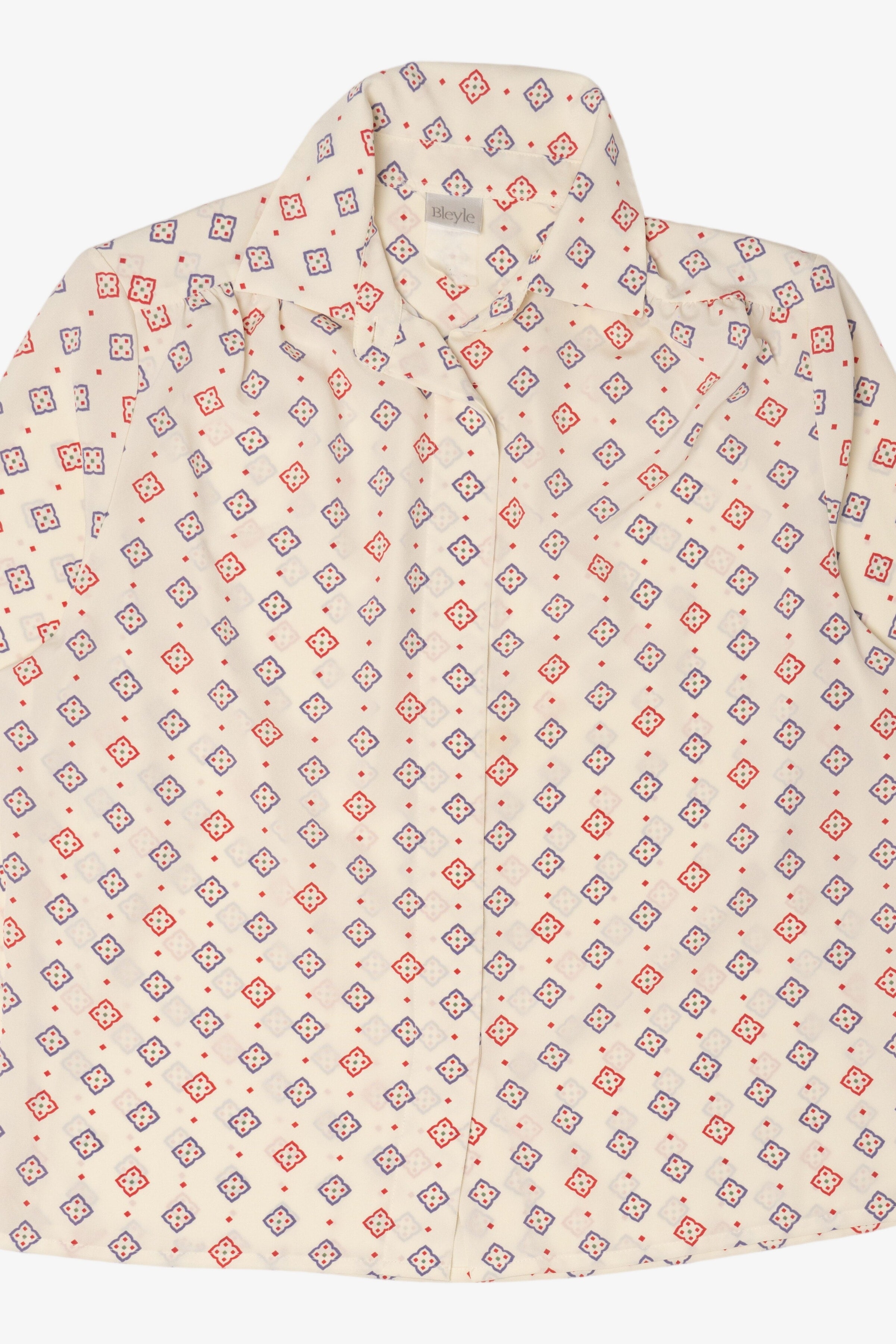 Vintage Bleyle Geometric Pattern Button Up Shirt (1980s)