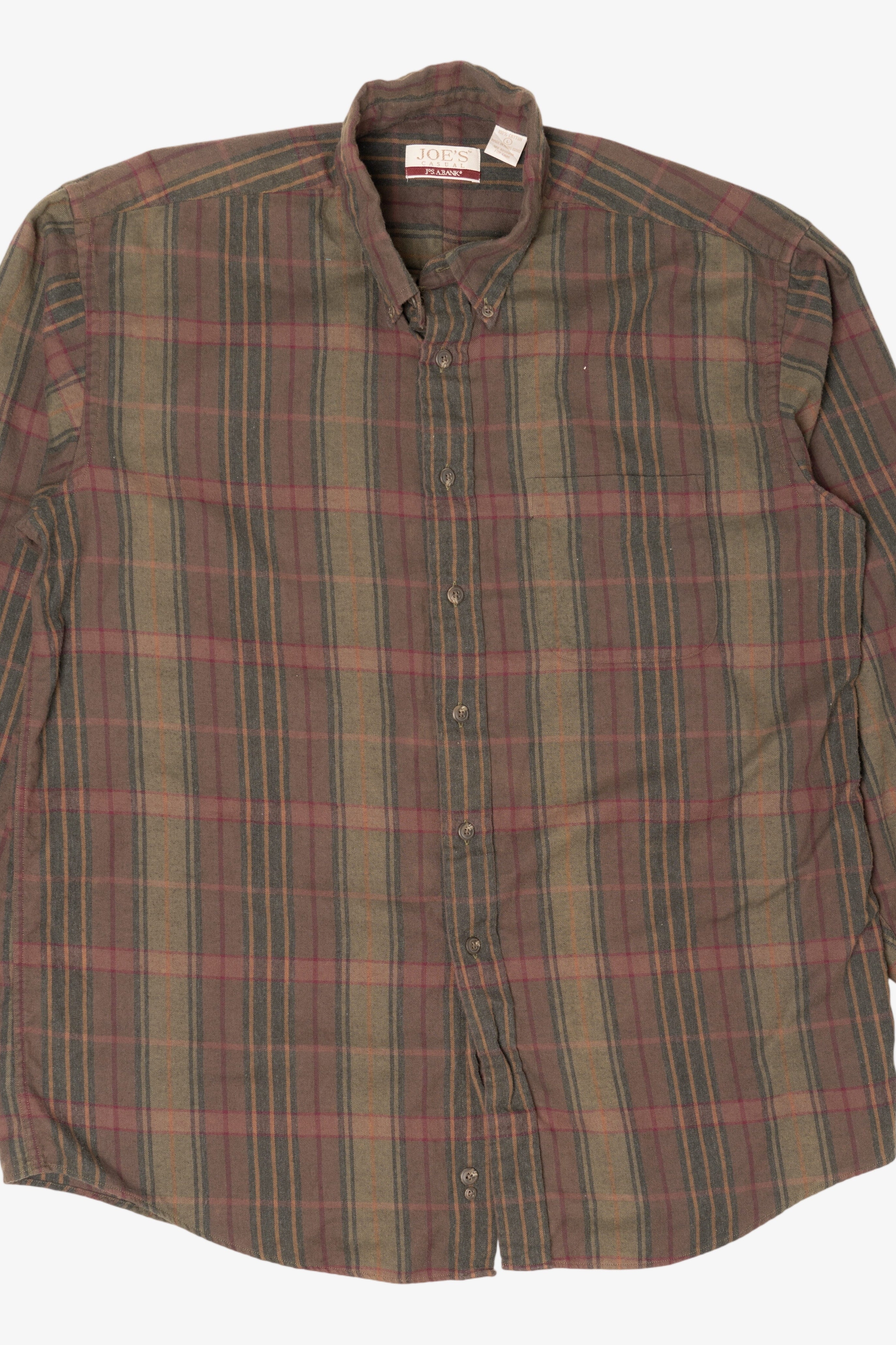 Brown Plaid Joe's Casual Button Up Shirt