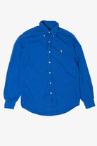 Vintage Blue Ralph Lauren Button Up Shirt (1990s)