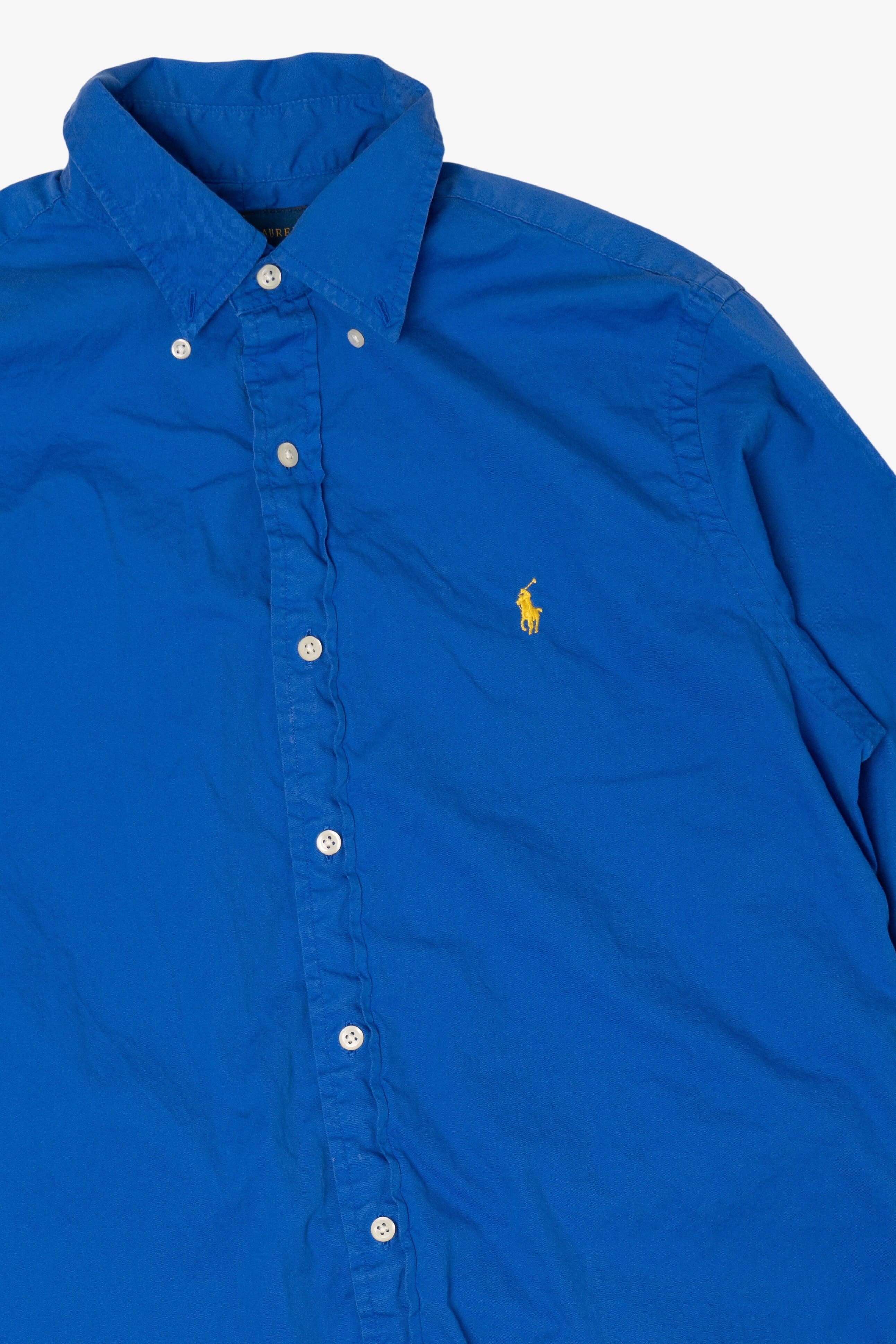 Vintage Blue Ralph Lauren Button Up Shirt (1990s)