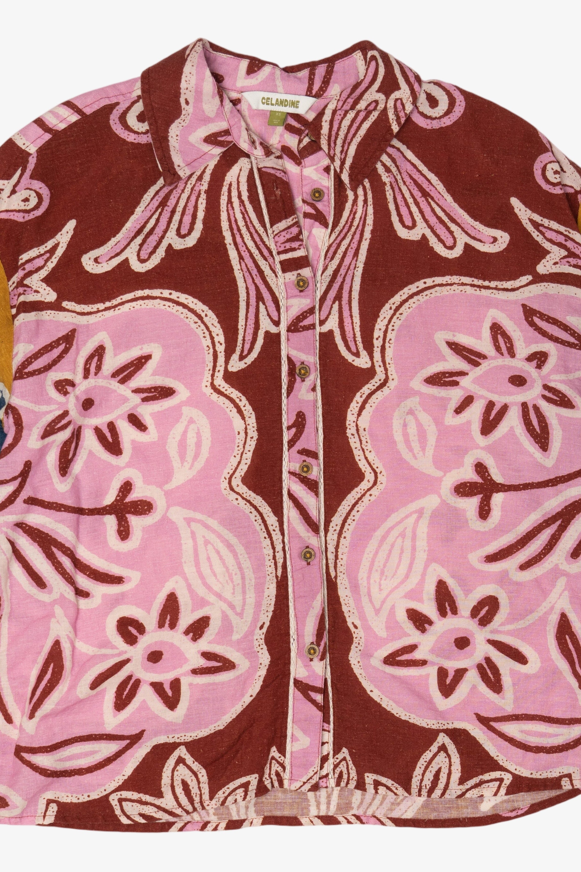 Celadine Tropical Button Up Shirt (2020s)