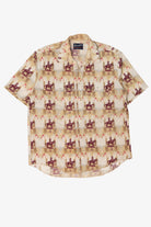 Vintage Beige Wrangler Western Button Up Shirt (1990s)