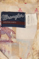 Vintage Beige Wrangler Western Button Up Shirt (1990s)
