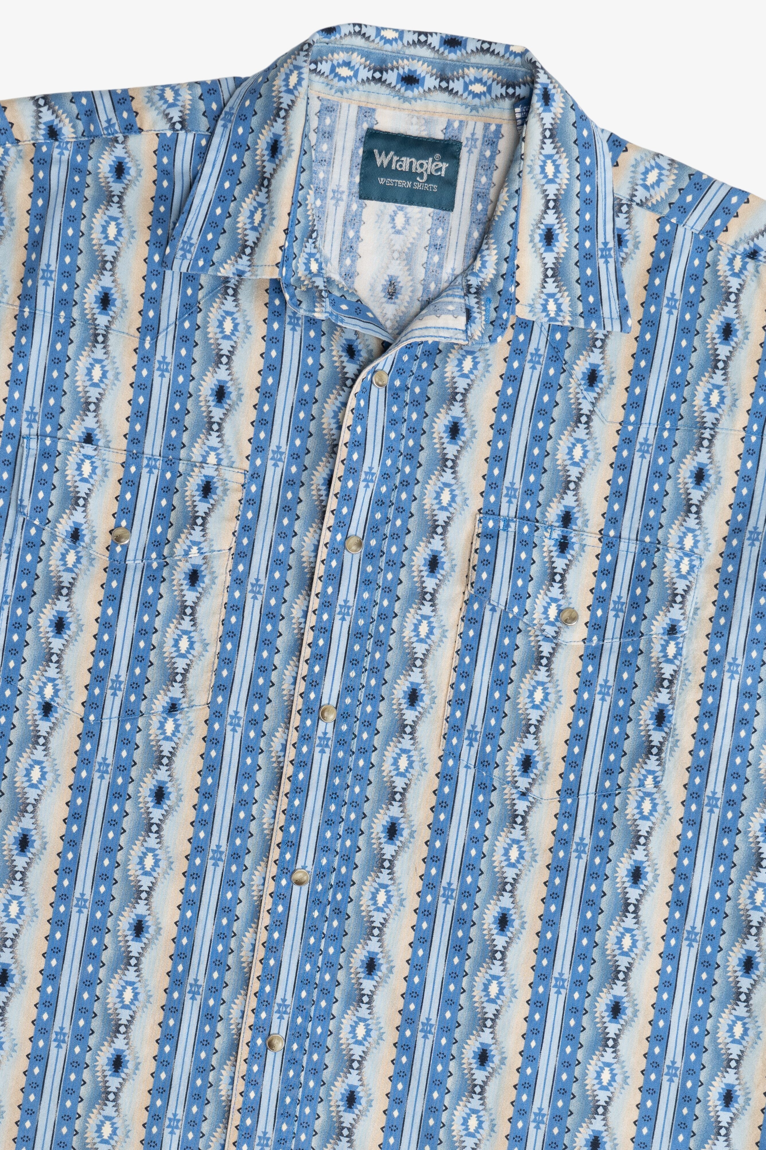 Vintage Wrangler Western Snap Button Up Shirt (2000s)