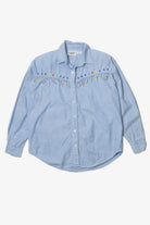 Vintage  Activity Road Tassels Button Up Shirt