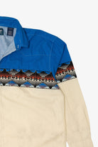 Vintage Blue Wrangler Western Button Up Shirt (1990s)