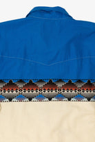 Vintage Blue Wrangler Western Button Up Shirt (1990s)