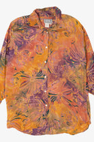 Vintage Orange And Purple Sorrel Button Up Shirt (1980s)