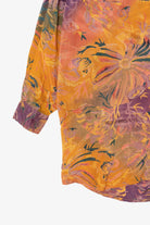 Vintage Orange And Purple Sorrel Button Up Shirt (1980s)
