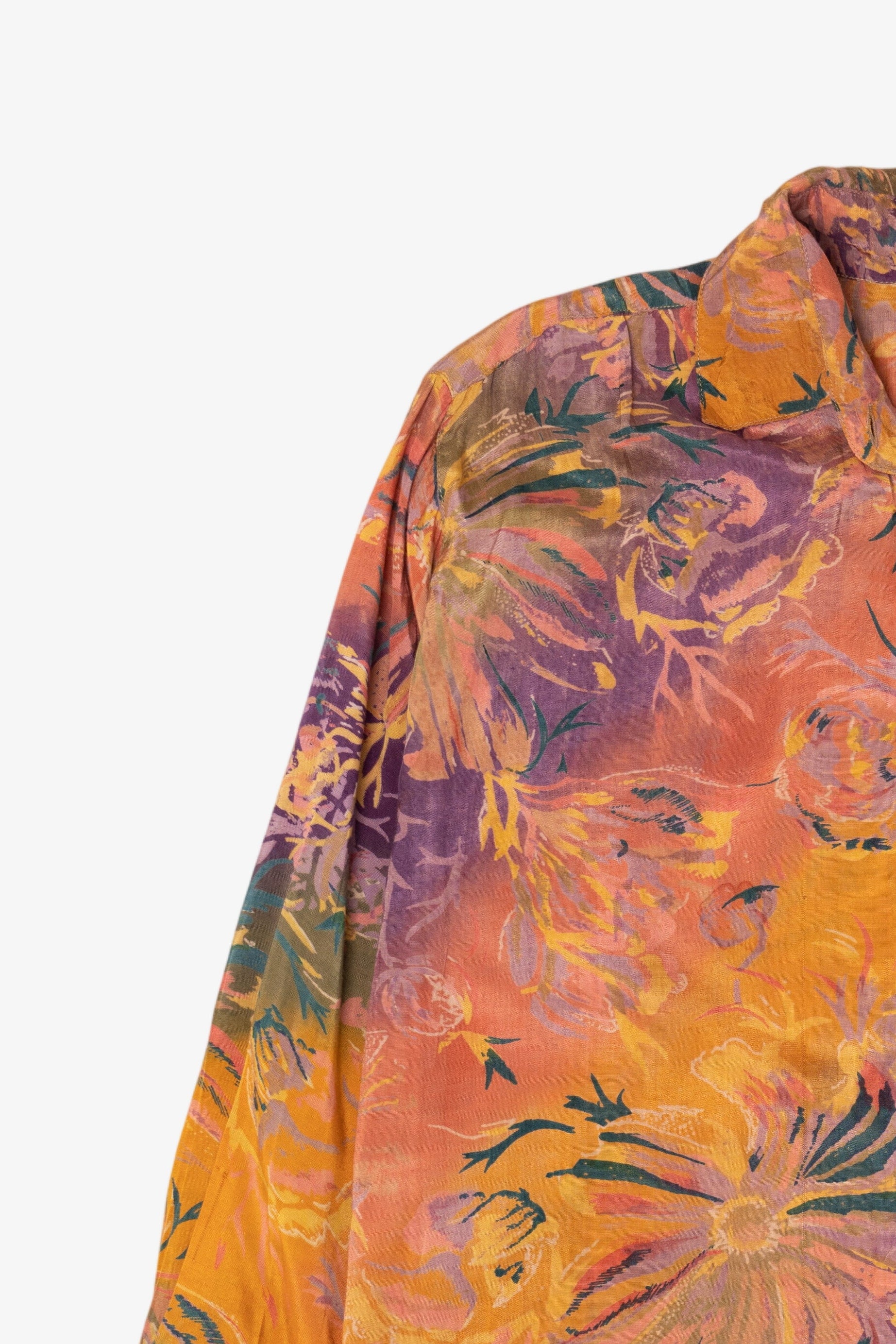 Vintage Orange And Purple Sorrel Button Up Shirt (1980s)