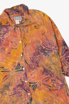 Vintage Orange And Purple Sorrel Button Up Shirt (1980s)