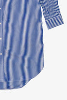Blue Striped Polo By Ralph Lauren Long Button Up Shirt (2020s)