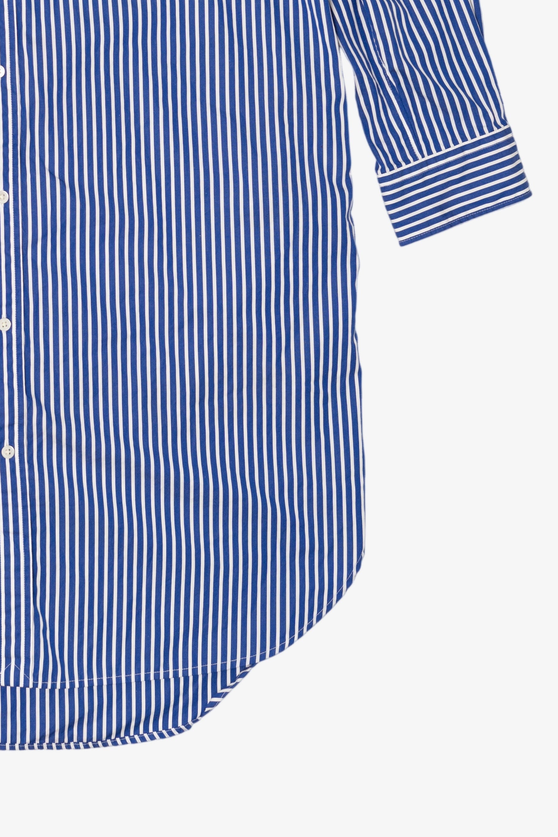 Blue Striped Polo By Ralph Lauren Long Button Up Shirt (2020s)