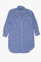 Blue Striped Polo By Ralph Lauren Long Button Up Shirt (2020s)