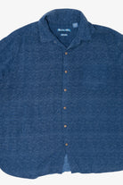 Navy Blue Batik Bay Button Up Shirt (2010s)