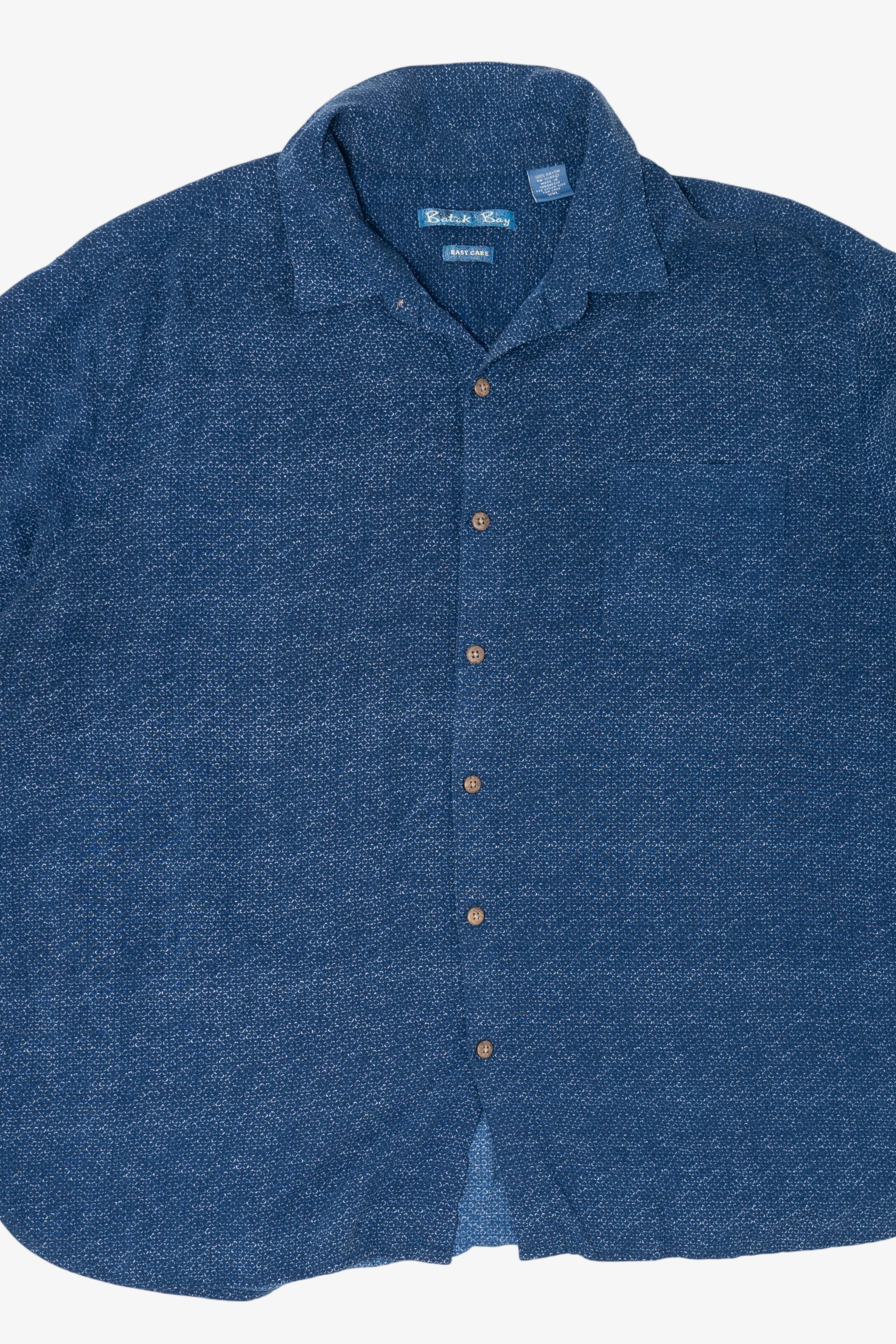 Navy Blue Batik Bay Button Up Shirt (2010s)