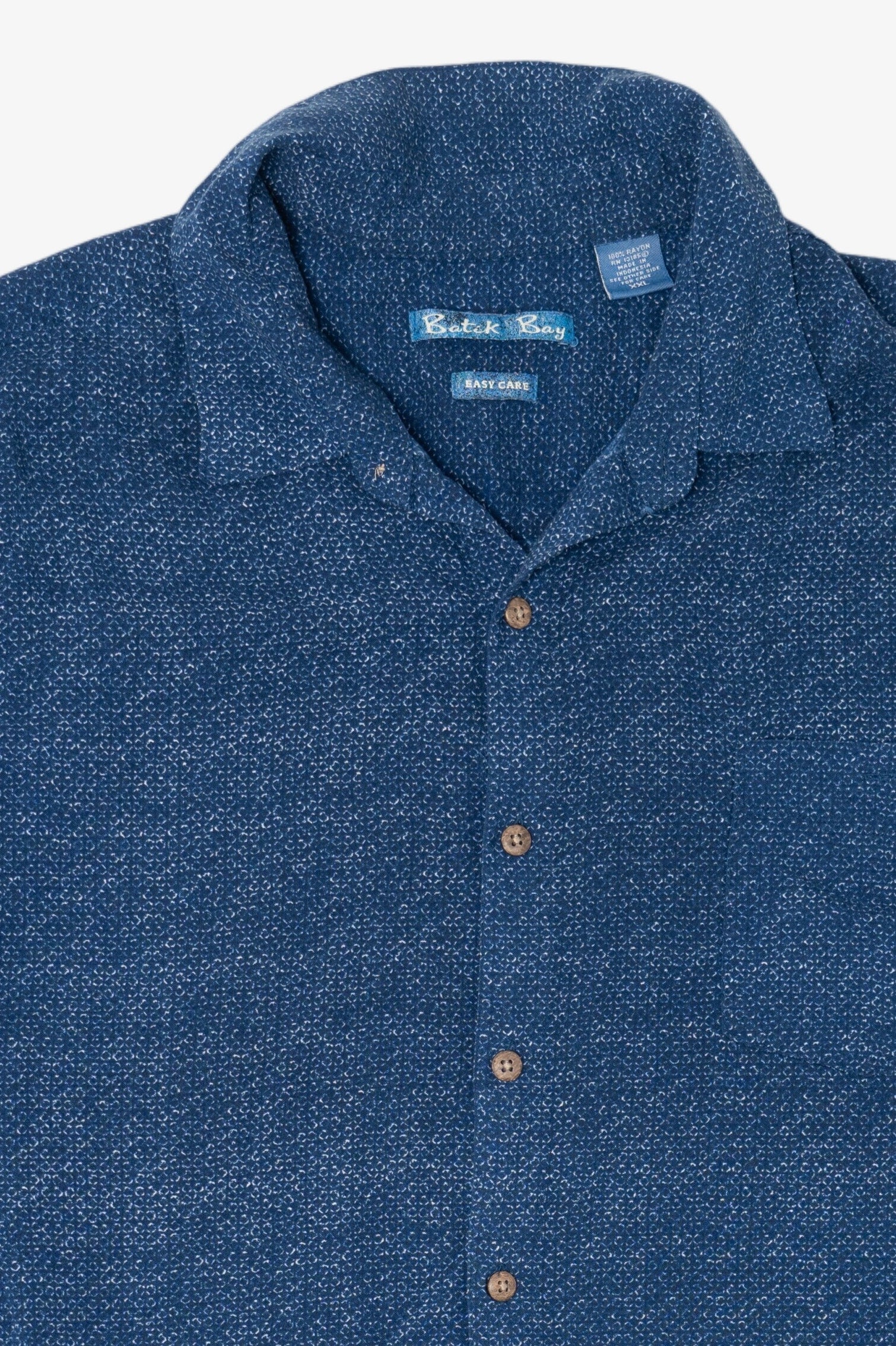 Navy Blue Batik Bay Button Up Shirt (2010s)