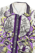Vintage  Globes And Travel Illustrative Button Up Shirt