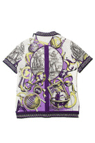 Vintage  Globes And Travel Illustrative Button Up Shirt