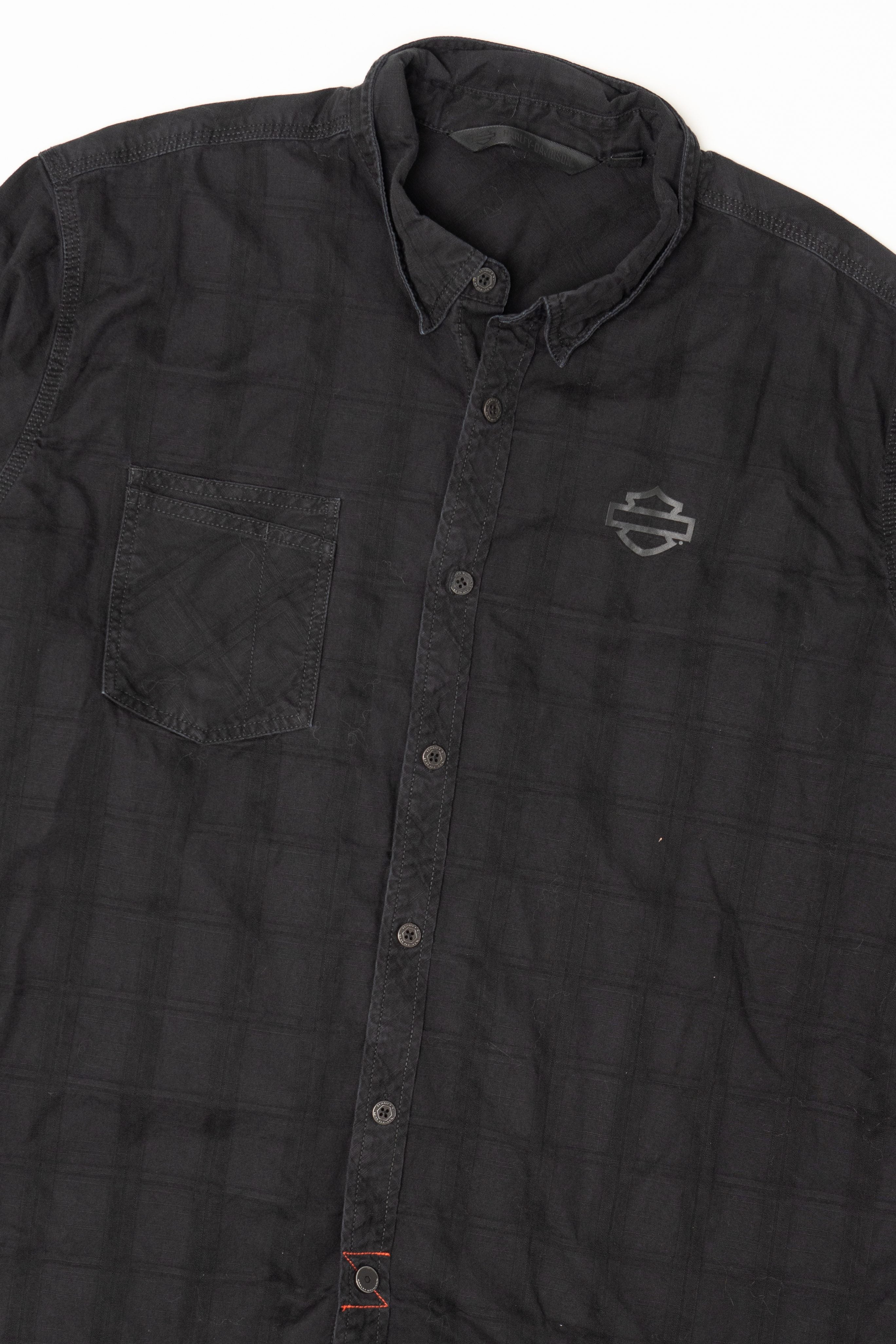 Black Harley Davidson Button Up Shirt (2010s)