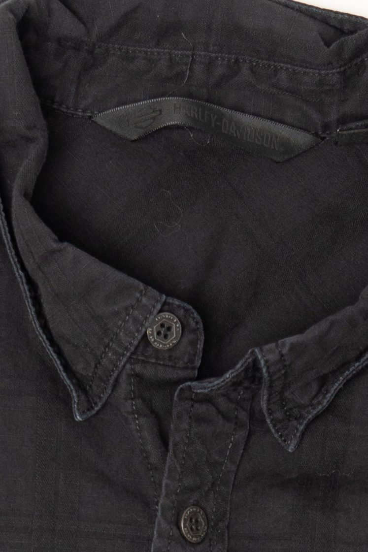 Black Harley Davidson Button Up Shirt (2010s)