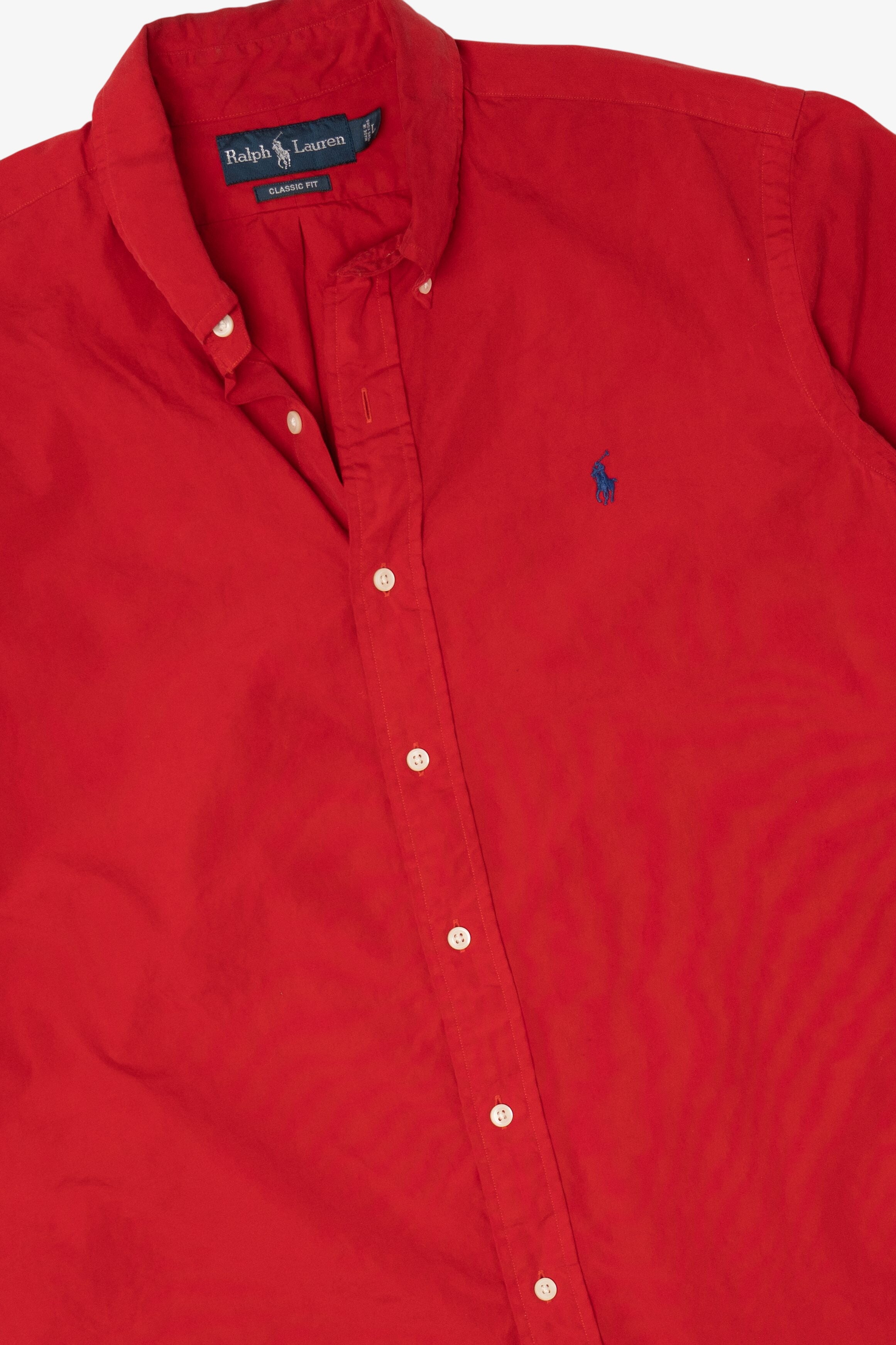Vintage Red Ralph Lauren Button Up Shirt (1990s)