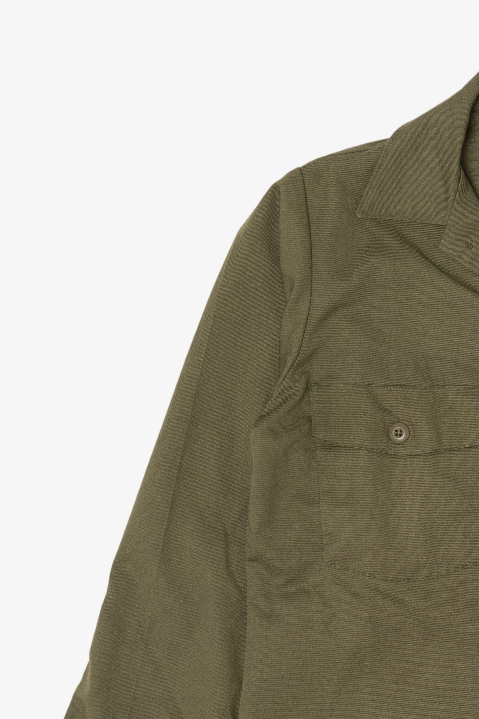 Vintage Army Green US Military Button Up Shirt (1980s)