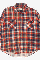 Vintage Distressed Red Anthony's Button Up Flannel Shirt (1970s)