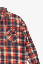 Vintage Distressed Red Anthony's Button Up Flannel Shirt (1970s)