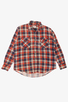 Vintage Distressed Red Anthony's Button Up Flannel Shirt (1970s)
