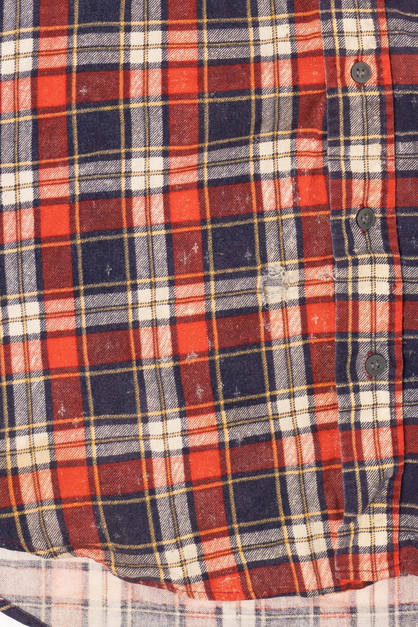 Vintage Distressed Red Anthony's Button Up Flannel Shirt (1970s)