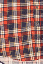 Vintage Distressed Red Anthony's Button Up Flannel Shirt (1970s)