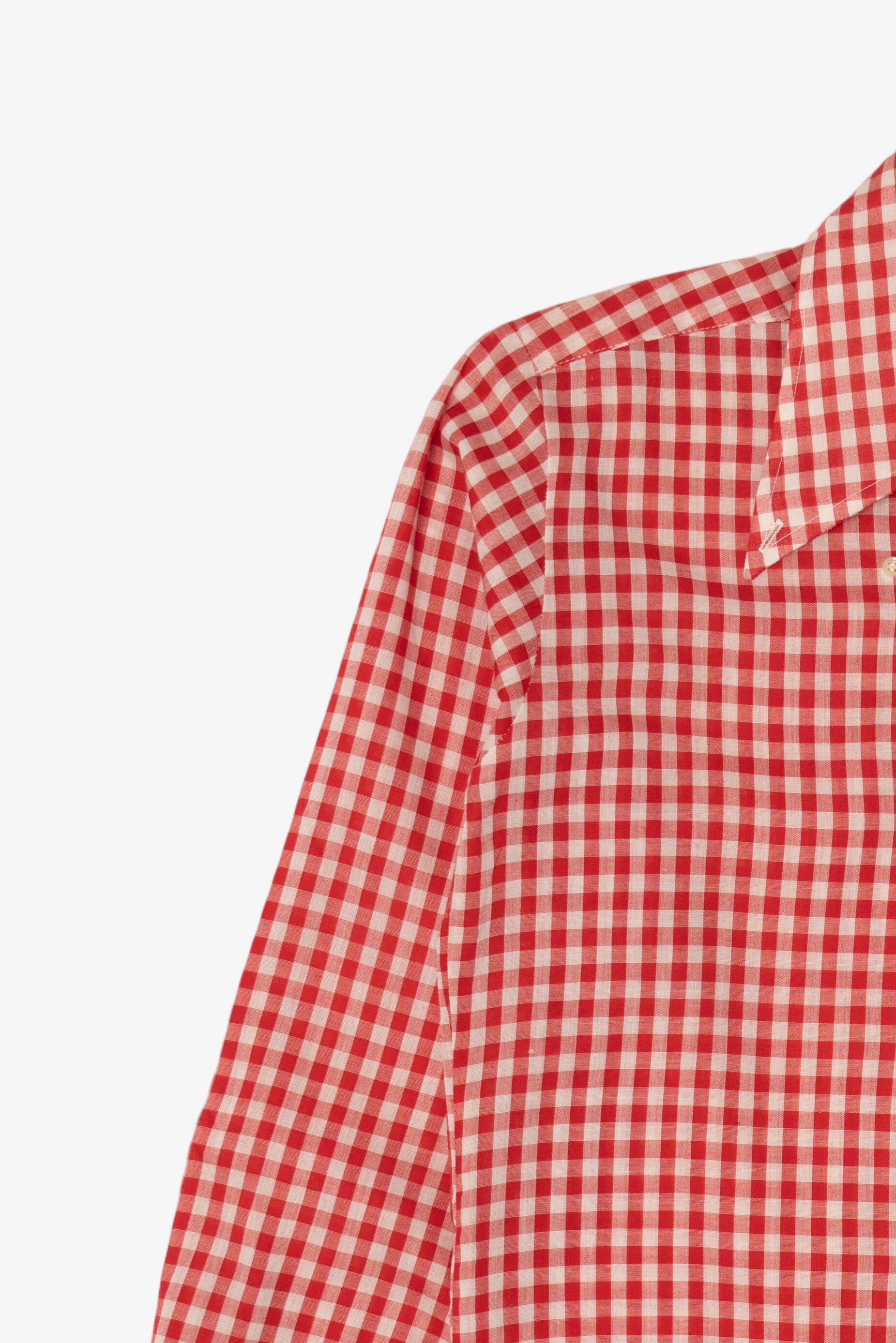 Vintage Red Checkered Ronelli Button Up Shirt (1970s)