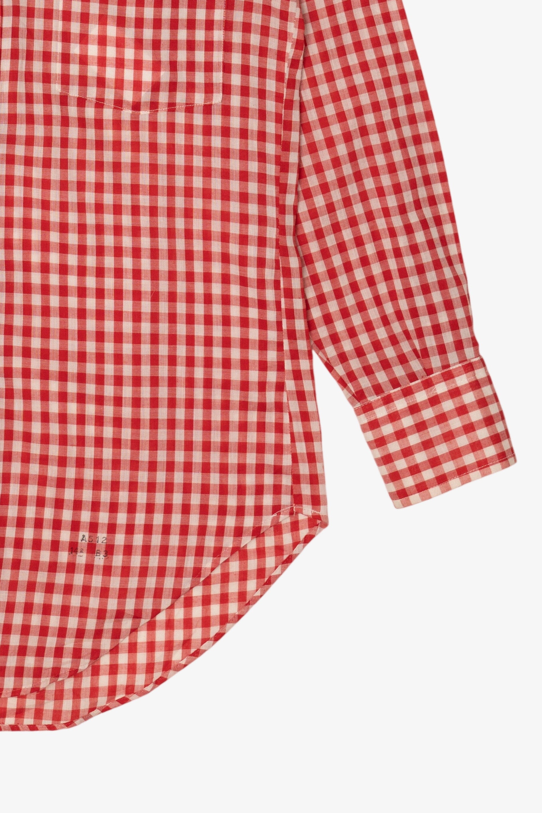 Vintage Red Checkered Ronelli Button Up Shirt (1970s)
