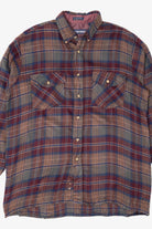Vintage Van Heusen Plaid Winterweights Button Up Flannel Shirt (1990s)